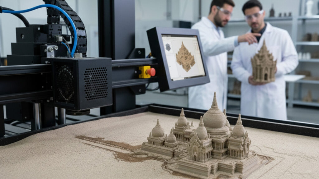 sand 3d printing services, sand on the surface